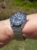 Black  dial  Estoril 300 ona shark mesh bracelet 001.JPG